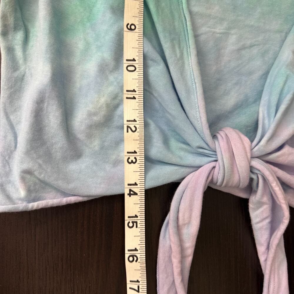 Hard Tail Forever Y2K Top Womens Medium Crop Tie Dye Pastel Yoga Gym Cover Vtg - Picture 10 of 11